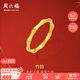 周六福5D硬金竹節黃金戒指節節高女生日禮物定價(jià)A0114679 11號 約0.49g