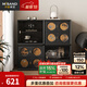 米象宋代美學(xué)邊柜中古風(fēng)實(shí)木餐邊柜2025新款客廳置物儲(chǔ)物柜斗柜卡門柜 組合1：A款卡門柜*2+B款卡門柜*2 升級(jí)環(huán)保E0級(jí)多層實(shí)木板