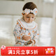 OAK FAMILY女寶寶長(cháng)袖翻領(lǐng)連衣裙兒童印花公主裙 花園舞曲 (不含頭飾) 100 cm
