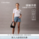 Calvin KleinJeans【涼感】25春夏女士ck性感辣妹復古高腰牛仔短褲47B960G