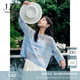 玖姿·安娜蔻溫柔氣質(zhì)段染條紋鏤空罩衫長(zhǎng)袖針織衫女2025夏季新款 條紋藍(lán)色 S