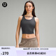 lululemon丨Logo Charm 女士前胸系帶設(shè)計羅紋背心 LW1EUBS 石墨灰 S /6