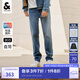 杰克·瓊斯（JACK&JONES）男裝四季恒溫彈力柔軟舒適903直筒牛仔褲男潮流百搭褲子品牌男褲 086中藍(lán)牛仔 32 175 W32/L32