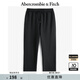 ABERCROMBIE & FITCH男裝24春秋款美式復古時(shí)尚小麋鹿抓絨運動(dòng)衛褲長(cháng)褲KI134-4100 黑色 XL (180/98A)尺碼偏大，建議小一碼