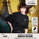 BOY LONDON【滿(mǎn)天星】春夏男女同款短袖漸變燙鉆印花時(shí)尚T恤N01107 黑色 S