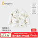 童泰（TONGTAI）嬰兒上衣秋冬季夾棉寶寶衣服兒童家居服男女童純棉外套綠色80cm