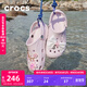 卡駱馳crocs洞洞鞋貝雅男鞋女鞋輕便耐磨一腳蹬拖鞋休閑鞋|10126 裸粉-6PI 37 /38(230mm)