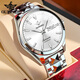 勞力士王子系列手表瑞士原裝正品男表全自動(dòng)機械表防水夜光真鉆進(jìn)口男士金表 本色白面 40mm