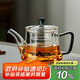綠昌明茶壺泡茶玻璃茶具耐高溫煮茶壺加厚泡茶壺辦公家用茶壺490ml