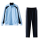 葉余校服套裝中小學(xué)生春秋長(cháng)袖運動(dòng)服定制初中高中班服外套男女學(xué)院風(fēng) 月藍色外套+褲子808 140