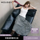 moussy 女裝新品文藝感不規(guī)則格紋半身裙028ISA30-3021 165花紋灰色 S