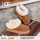 UGG秋季女士厚底圓頭一腳蹬樂福鞋懶人毛毛鞋1171393CHE|栗色38