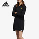 阿迪達斯（adidas）舒適時(shí)尚運動(dòng)休閑長(cháng)袖連衣裙 H45529 黑色 M