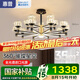 惠普輕奢led客廳大燈水晶吊燈全光譜護(hù)眼中山燈具現(xiàn)代北歐吊燈包安裝