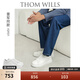 THOM WILLS【雷軍同款】厚底小白鞋男增高真皮商務(wù)透氣板鞋休閑皮鞋七夕禮物 白色G931-1 (霧面牛皮) 39 /6.5碼