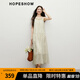 紅袖民族風(fēng)連衣裙2025夏季新款女裝【墨染霓裳】暈染高級串珠掛脖長(cháng)裙 紙莎草色214 M