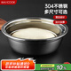 美廚（maxcook）加厚304不銹鋼湯盆20CM MCWATP20 可用電磁爐 加寬加深