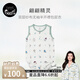 nest designs嬰兒衣服哈衣竹棉彈力紗布雙層短袖春夏新品包屁衣連體衣爬服 翩翩精靈(無(wú)袖半開(kāi)襟款） 90cm