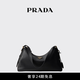 PRADA/普拉達(dá)【禮物】女士Prada Aimée大號牛皮革單肩包手提包 黑色