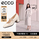 愛步（ECCO）瑪麗珍鞋女鞋 2025年夏季倪妮同款高跟鞋淺口單鞋 型塑290963 石灰色29096301378 36