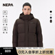NEPA耐葩秋冬戶(hù)外運動(dòng)男女款防風(fēng)外套保暖鵝絨羽絨服7JF2021 茶褐色J17 S 170/88A 95