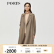 PORTS 寶姿秋冬新品優(yōu)雅長袖中長大衣ALM9C024NZF078 駝色 M (6)