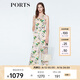 PORTS寶姿 新品 女裝無(wú)袖印花高腰連體褲LN8P100HPT041 粉色印花 L (8)