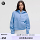 lululemon丨Scuba 女士超寬松款半拉鏈連帽衫 LW3HTOS 天空藍 XS /S