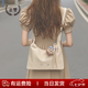 京贊hobo包女包單肩包斜挎包腋下包軟皮包托特包休閑包大容量禮物女 米白色