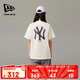 NEW ERA紐亦華MLB短袖男女同款夏季NY刺繡潮流休閑短袖T恤14112263-L