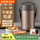 蘇泊爾（SUPOR）保溫提鍋超長(cháng)保溫不銹鋼保溫飯桶上班族小學(xué)生多層分格便當盒 【304內盒】沙漠金3層2.3L