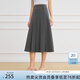 范思藍恩范思藍恩減齡學(xué)院風(fēng)百褶裙女2025春裝高腰顯瘦百搭a字半身裙1057 灰色(長(cháng)款） M