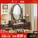 一具一家小美式簡(jiǎn)約美式鄉村風(fēng)格梳妝臺 高清復古懷舊小號化妝臺臥室