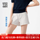古田森短褲女夏季休閑百搭牛仔顯瘦透氣涼爽女褲小個(gè)子A字熱褲X3761 白色 27 （體重104-110）