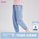 笛莎童裝女童棉質(zhì)牛仔長(cháng)褲2025夏季新款女童柔軟舒適基礎束腳牛仔褲 淺牛仔蘭 130