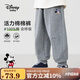 Disney baby迪士尼男童褲子兒童衛(wèi)褲中小童裝秋季純棉親膚百搭長(zhǎng)褲 淺花灰130