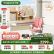 護(hù)童（Totguard）兒童學(xué)習(xí)桌椅套裝可調(diào)節(jié)升降實(shí)木書桌 啟夢好奇星粉100cm+CG22F紅