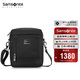 新秀麗（Samsonite）旅行包總裁包男士單肩包斜挎包休閑男包高端商務(wù)HO0*09010黑色