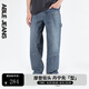 ABLE JEANS【寬松直筒褲】男裝木匠褲復(fù)古寬松工裝牛仔褲 水洗黃泥藍(lán) -新老批次隨機(jī)發(fā)貨 30 /32