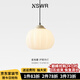 紐思維爾奶油風(fēng)床頭小吊燈餐廳護(hù)眼現(xiàn)代簡(jiǎn)約兒童小孩房臥室吊線燈 【全光譜護(hù)眼】單頭16cm三色變光
