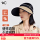 VVC成毅推薦防曬遮陽(yáng)帽空頂帽遮臉?lè)雷贤饩€遮陽(yáng)女帽子成人款-撞茶
