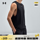 安德瑪（UNDERARMOUR）春夏Cool Mesh男子輕質(zhì)訓練運動背心6007548 黑色001 XL