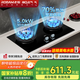 名氣（MQ）【小黑翼Pro70%高熱效率】煤氣灶液化氣燃氣灶5.0kW家用猛火灶具國家補貼20%超一級能效JZY-A6870B