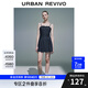 UR2025夏季新款女裝時尚修身顯瘦吊帶牛仔連衣裙UYY850114 靛藍 S