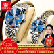 歐利時(shí)（OLEVS）瑞士認(rèn)證品牌情侶手表一對(duì)石英表夜光防水男女對(duì)表高檔潮流時(shí)尚 OLEVS-9931-鋼帶間藍(lán)情侶