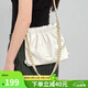 蔻一（Cnoles）三背流浪包女士2025最新輕奢侈品款單肩小斜挎包女生白色水桶包