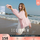 三彩2025秋款寬松短款防曬衫輕薄小外套戶(hù)外M 淺粉 S 155/80A