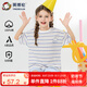 英博倫兒童睡衣家居服套裝女童短袖短褲夏季薄款空調服 20886 粉蘭條160