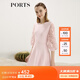 PORTS寶姿女裝 秋冬新品針織長袖短連衣裙SL9K256LKE015 日暮粉 S