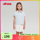 NEW BALANCE4-14歲女童夏季百褶校園風(fēng)T恤短裙套裝